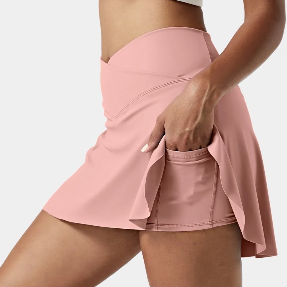 [NEW] Halara Everyday Cloudful Air Crossover Side Pocket Cool Touch Tennis Skirt